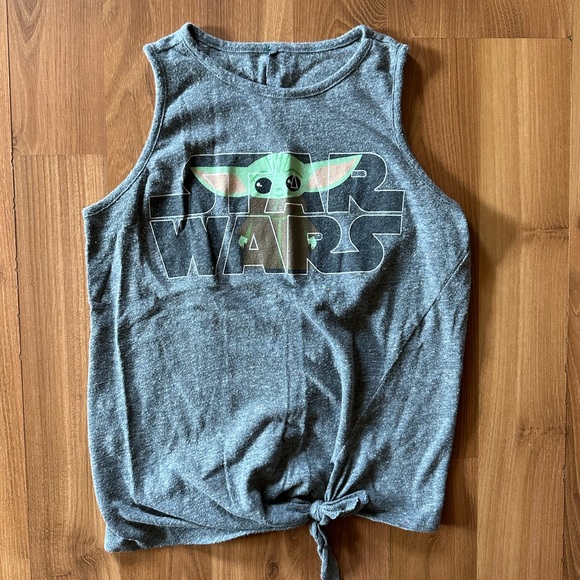 Disney Tops - Disney Star Wars XS Grogu tank top